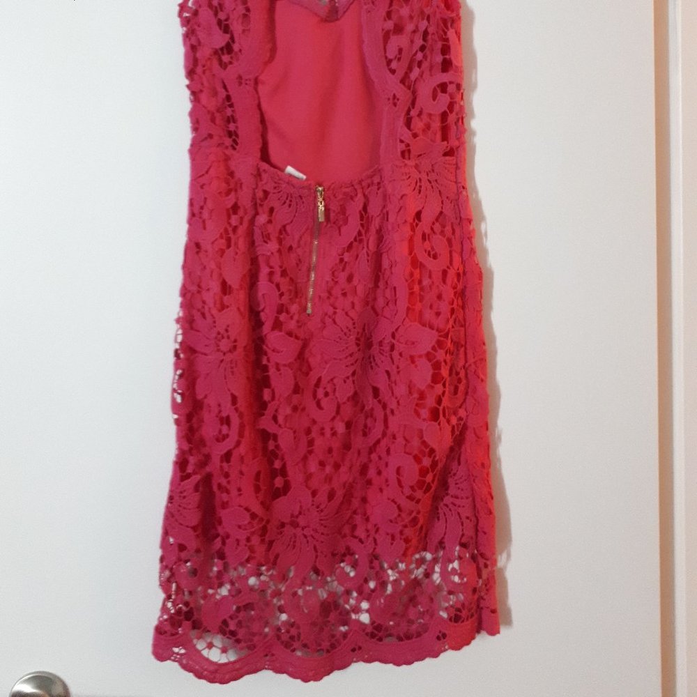 Pink Openwork Dress - Picture 5 of 6